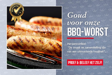 Barbecueworst met goud bekroond