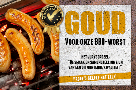 Barbecueworst met goud bekroond